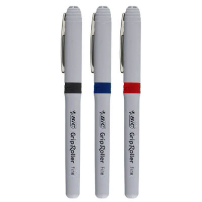 BIC Roller Grip Coloured Pens: Pack of 3 image number 1