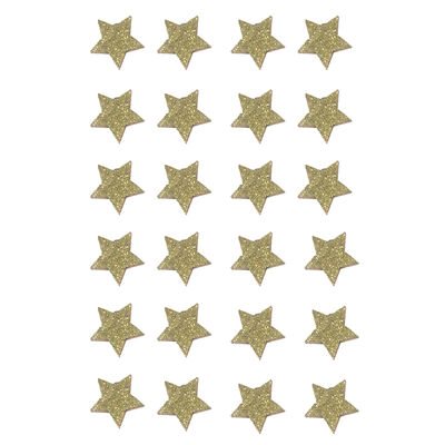 12 Packs: 45 ct. (540 total) Gold Glitter Star Stickers by Recollections™ 