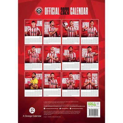 A3 Official Sheffield United FC 2023 Calendar image number 3