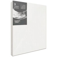 Crawford & Black Canvas Boards 10 x 12 inches: Pack of 3
