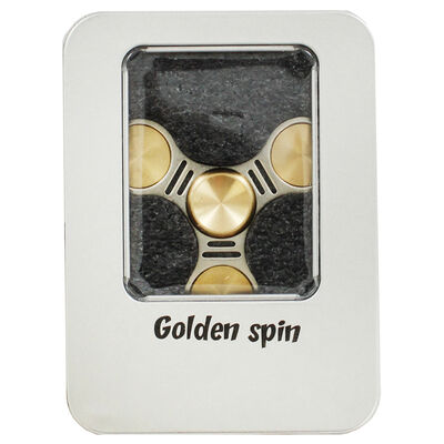 Gold Metal Fidget Spinner image number 1
