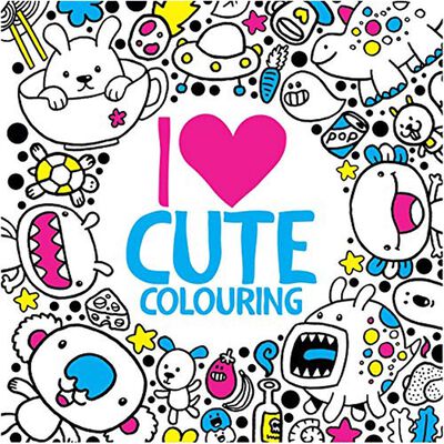 I Heart Cute Colouring image number 1