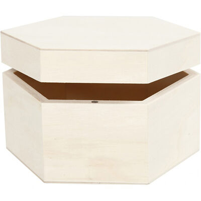 Wooden Hexagonal Box image number 2