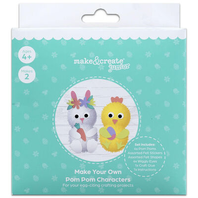 Make Your Own Easter Pom Pom Characters Set image number 1