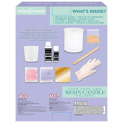 Pour Your Own Resin Candle Holders Kit From 3.50 GBP