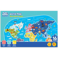 PlayWorks World Map Floor Jigsaw Puzzle