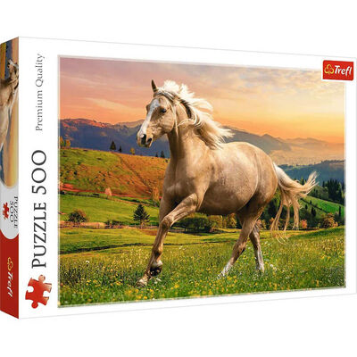 Afternoon Gallop In The Sun 500 Piece Jigsaw Puzzle image number 1