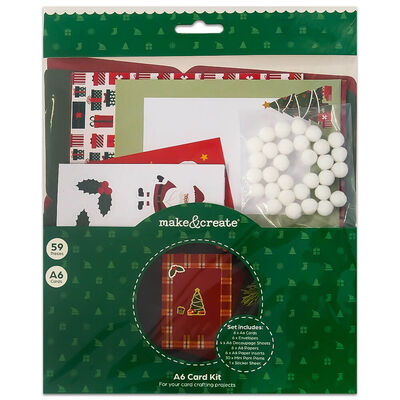 A6 Traditional Christmas Card Kit image number 1
