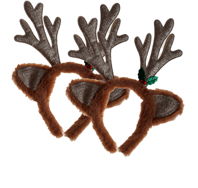 Fluffy Reindeer Antlers Bundle image number 1