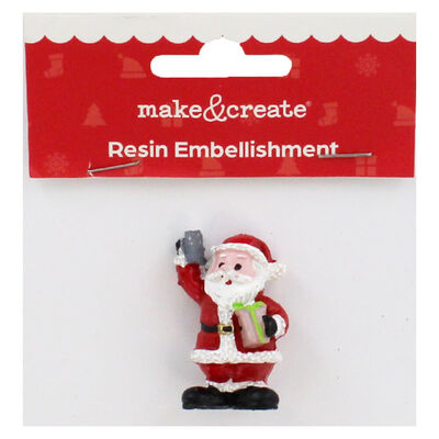 Resin Santa Embellishment image number 1