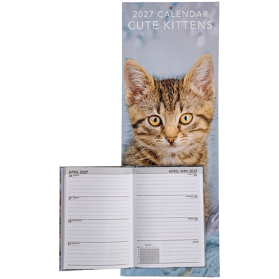 Cute Kittens Slim Calendar and A6 Diary Set 2027 image number 2