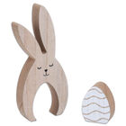 Easter Wooden Bunny & Egg Decoration: Assorted image number 2