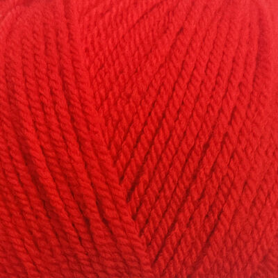 Prima DK Acrylic Wool: Red Yarn 100g image number 2