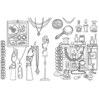 Cabinet of Curiosities Colouring Book image number 2