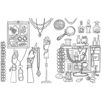 Cabinet of Curiosities Colouring Book