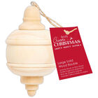 Large Ornate Solid Wood Bauble image number 1