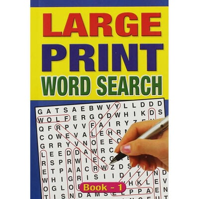 Large Print Wordsearch: Assorted image number 1
