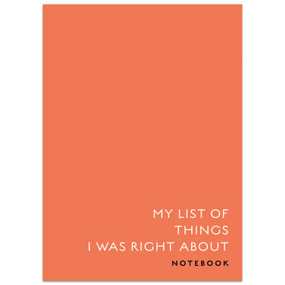 A5 Things I Was Right About Flexi Notebook image number 1