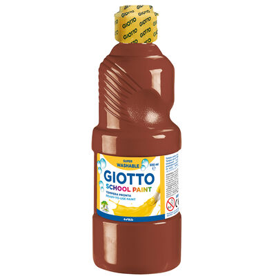 Giotto Brown School Paint 500ml image number 1