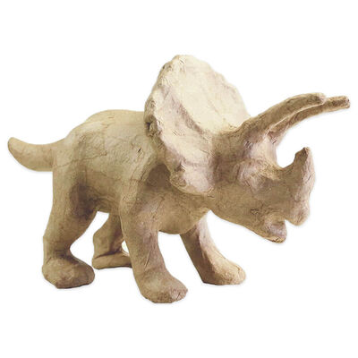 Decopatch Papier Mache Figure: Large Triceratops image number 1