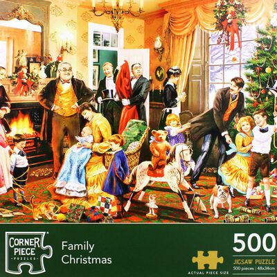 Family Christmas 500 Piece Jigsaw Puzzle image number 1