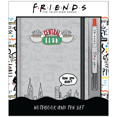 Friends A5 Casebound Notebook and Pen image number 1