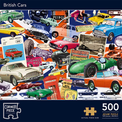 British Cars 500 Piece Jigsaw Puzzle image number 1