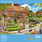 Old Brick Cottage 500 Piece Jigsaw Puzzle image number 1