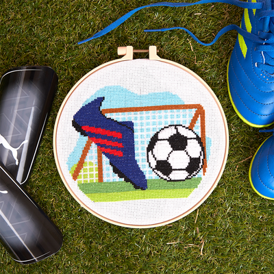 Simply Make: Football Cross Stitch Craft Kit image number 2