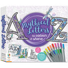 A to Z Mythical Letters to Colour & Share image number 1