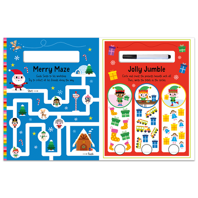 Festive Fun: A Play-and-Wipe Activity Book image number 2