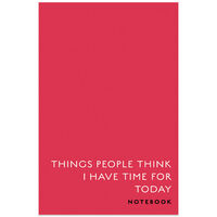 A5 Casebound Pink Things People Think Notebook