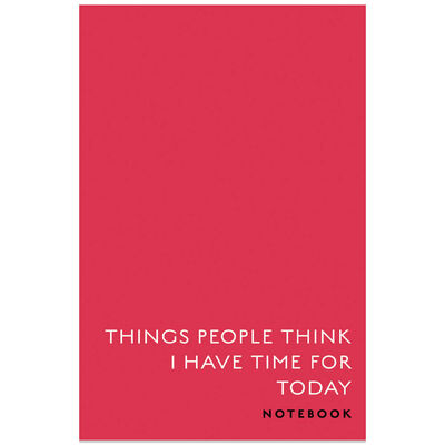 A5 Casebound Pink Things People Think Notebook image number 1