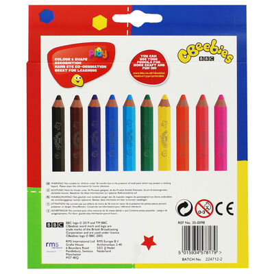 CBeebies Jumbo Pencils - 10 Pack image number 4