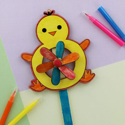 Colour Your Own Easter Windmill - Assorted From 0.75 GBP | The Works