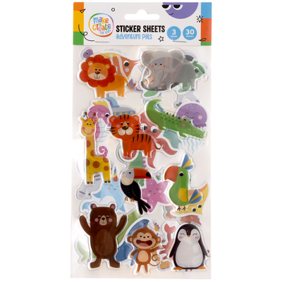 Sticker Sheets: Adventure Pals: Pack of 30 image number 1