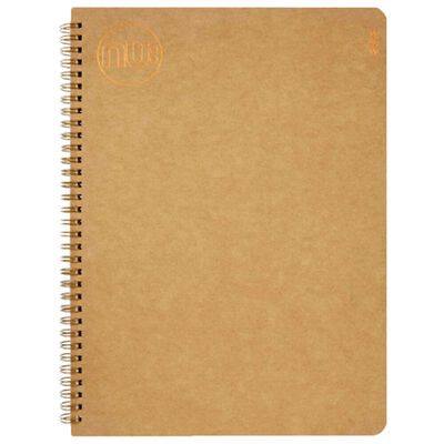 A5 Wiro Kraft Lined Notebook image number 1