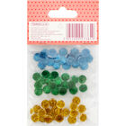 Blue Green Mini Dome Embellishments - 60 Pack image number 2