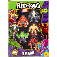 Flexx-Squad Mini Stretchy Monster Figures: Pack of 5