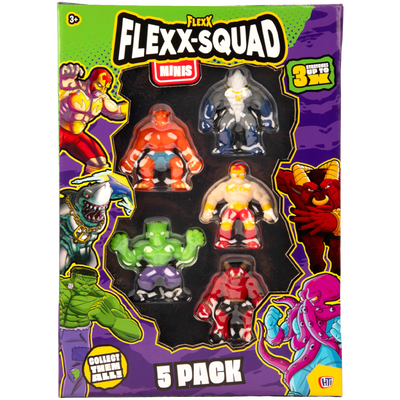 Flexx-Squad Mini Stretchy Monster Figures: Pack of 5 image number 1