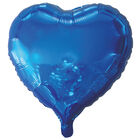 18 Inch Blue Heart Helium Balloon image number 1