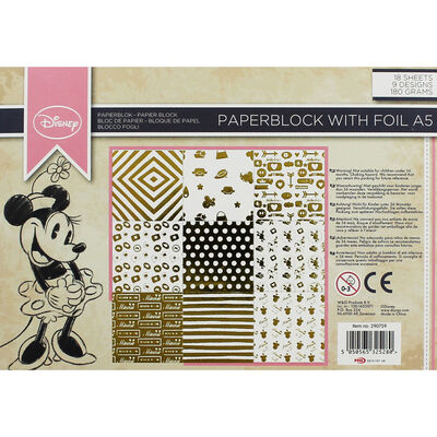Disney Minnie Mouse A5 Foil Paper Block image number 1