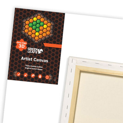 Green Leafs 3D Canvas 80 x 80cm image number 1