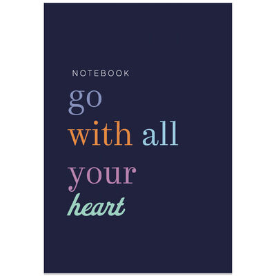 A5 Flexi Go With All Your Heart Notebook image number 1