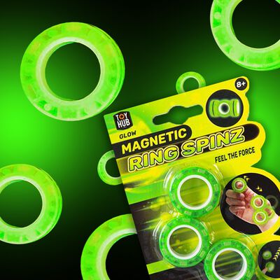 Glow Magnetic Ring Spinz: Pack of 3 image number 3