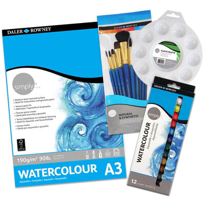 Daler Rowney Simply Watercolour Bundle Set image number 2