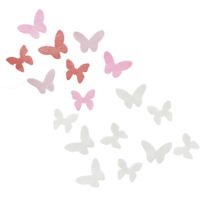 Glitter Foam Butterflies - 24 Pack image number 1