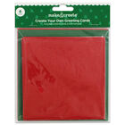 Create Your Own Green and Red Greeting Cards: 5 x 5 Inches image number 1