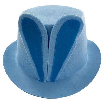 Easter Top Hat with Bunny Ears: Blue image number 1