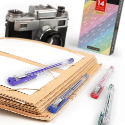 Arteza Metallic Gel Pens: Pack of 14 image number 3